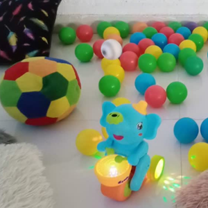 اسباب بازی نوزادی فیل موزیکال و طبل زن Elephant Musican _اسباب بازی نوزادی